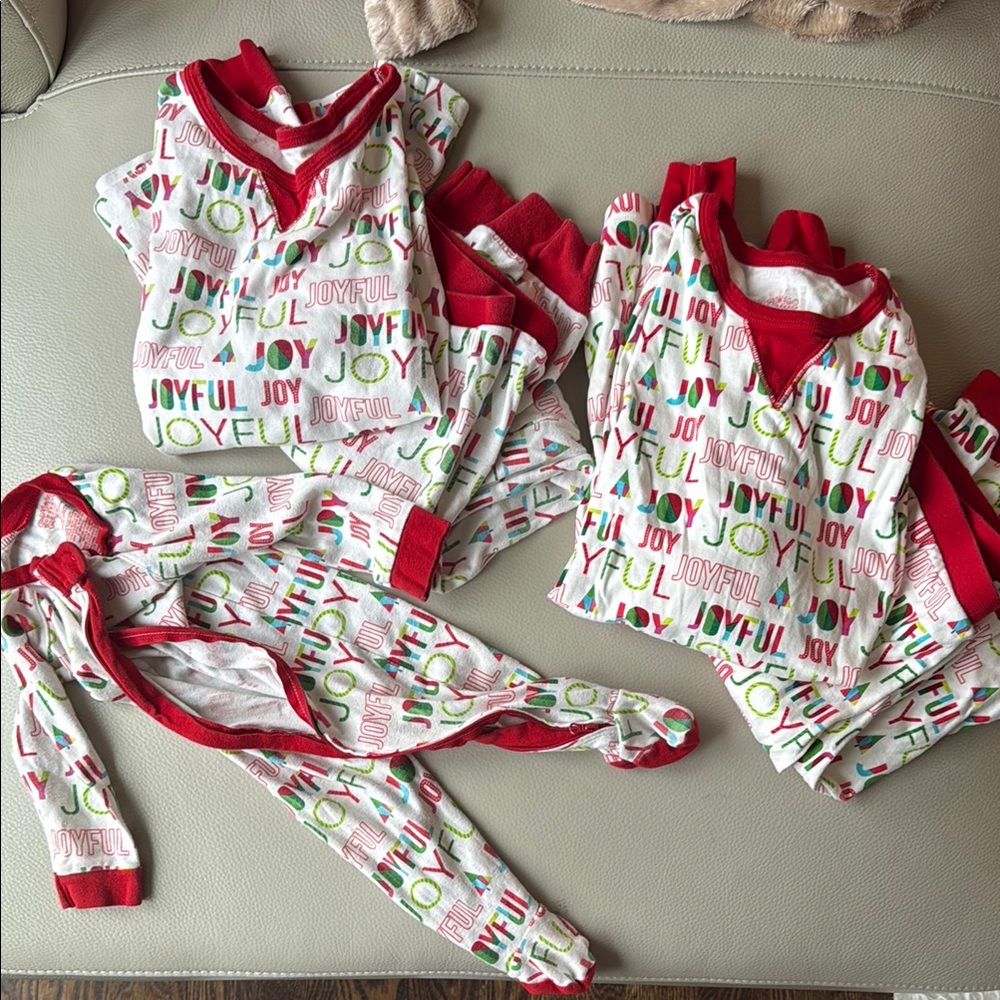 Festive Red and White Family Matching Pajamas